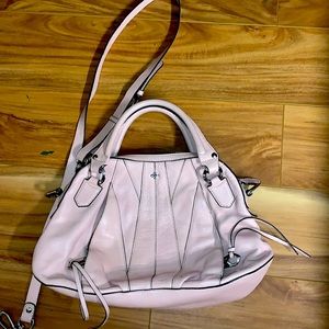 Pale pink crossbody New without tags purse Zip closure